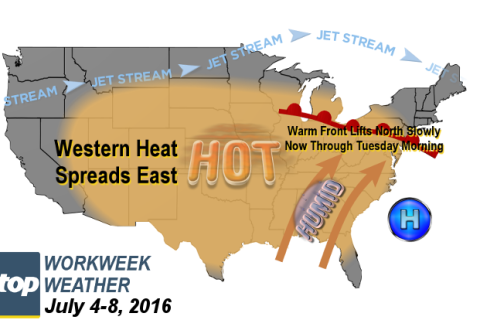 Workweek weather: Stormy transition to summer heat