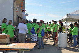 Volunteers gather at the 2015 plane pull. (Courtesy Virginia Special Olympics)