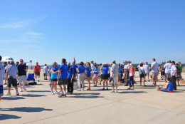 Teams gather at the 2015 plane pull hosted by Special Olympics Virginia. (Courtesy Virginia Special Olympics)