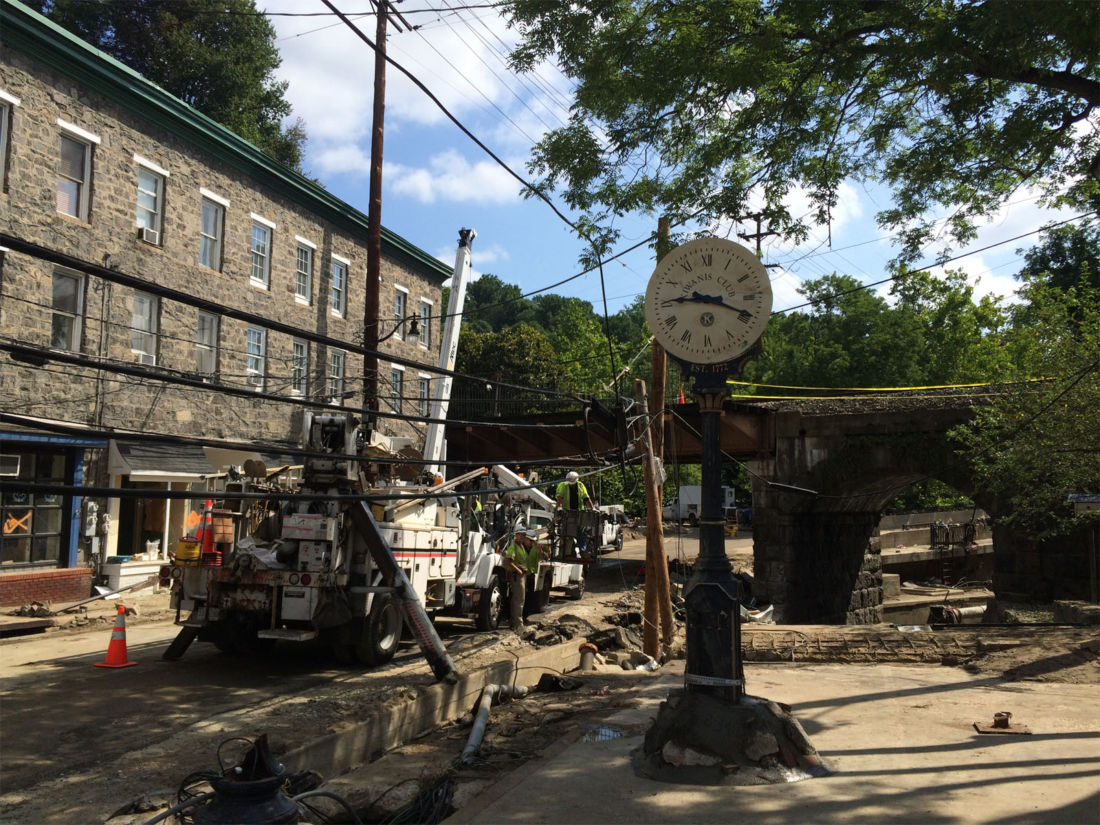 Scenes from the clean-up of Ellicott City after flash floods on July 30 ravaged the city's historic Main Street. (WTOP/Nick Iannelli)