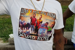 "It just don't seem real," Swipey's brother, Romilli Harris, said. "I be out there looking for him. It's like I'm going crazy or something." (WTOP/Allison Keyes)