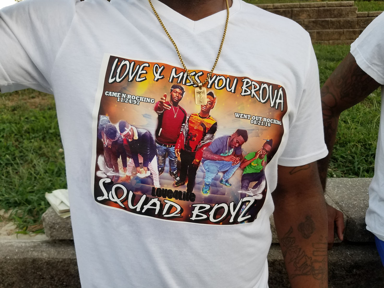 "It just don't seem real," Swipey's brother, Romilli Harris, said. "I be out there looking for him. It's like I'm going crazy or something." (WTOP/Allison Keyes)