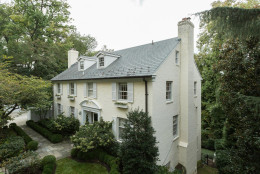 This colonial-style home at 4600 Cathedral Avenue NW has six bathrooms and six bedrooms.