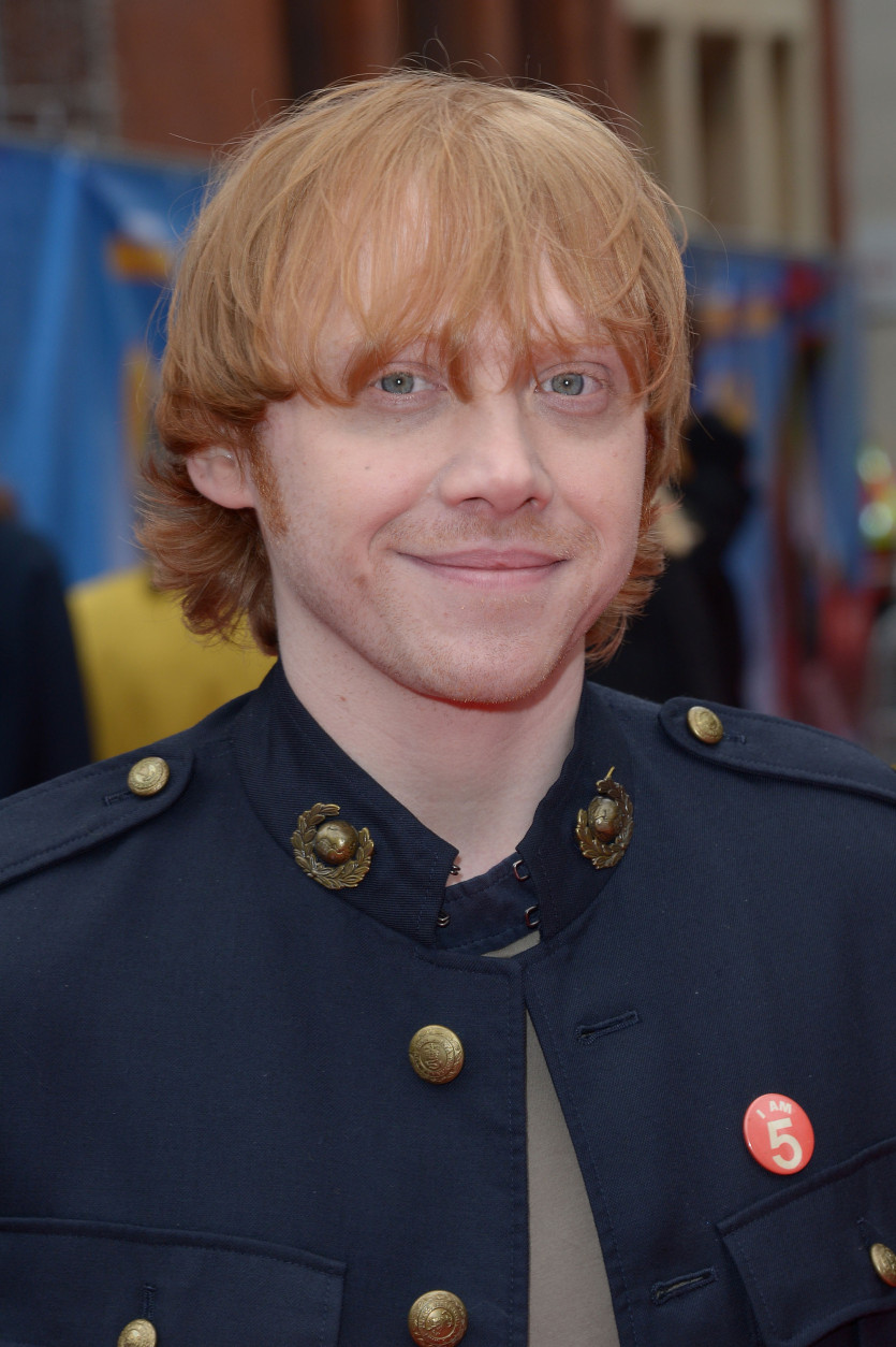 Rupert Grint poses for photographers on the red carpet for  Postman Pat World Premiere on Sunday May 11, 2014. (Photo by Jon Furniss/Invision/AP)