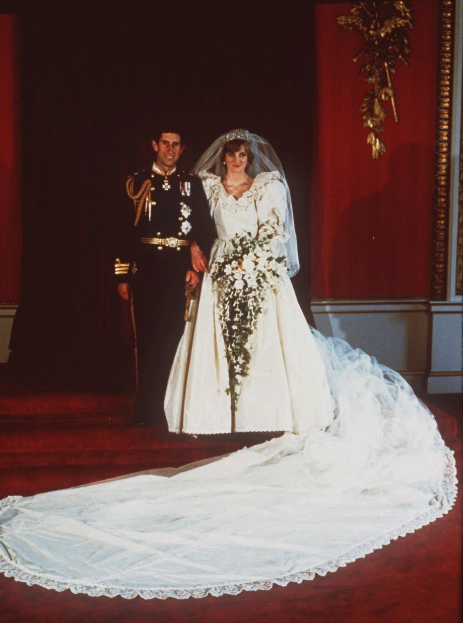 Princess Diana and Prince Charles pose for their official wedding photograph in London on July 29, 1981. (AP Photo)