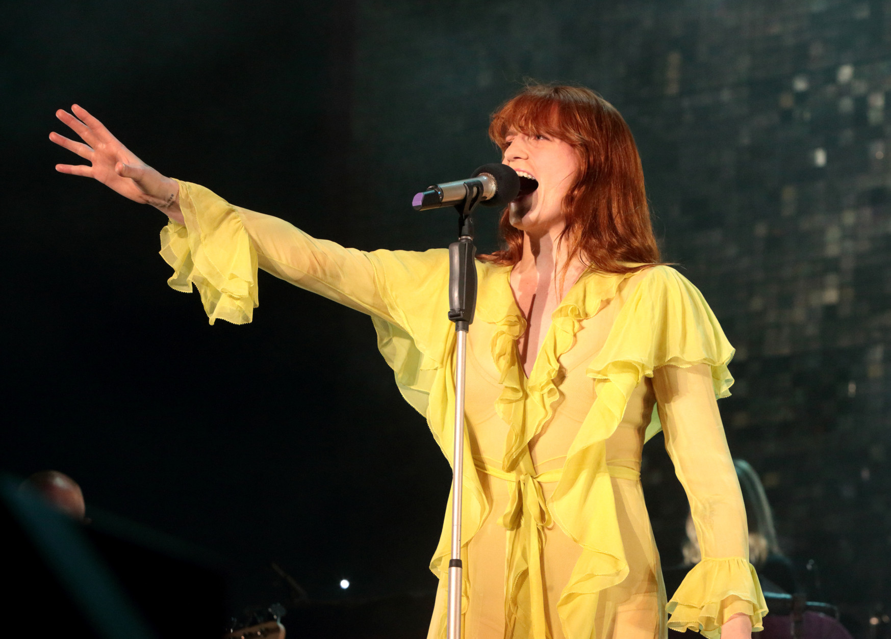 Florence Welch of Florence + The Machine performs on Day 3 of the 2016 Firefly Music Festival at The Woodlands on Saturday, June 18, 2016, in Dover, Del. (Photo by Owen Sweeney/Invision/AP)