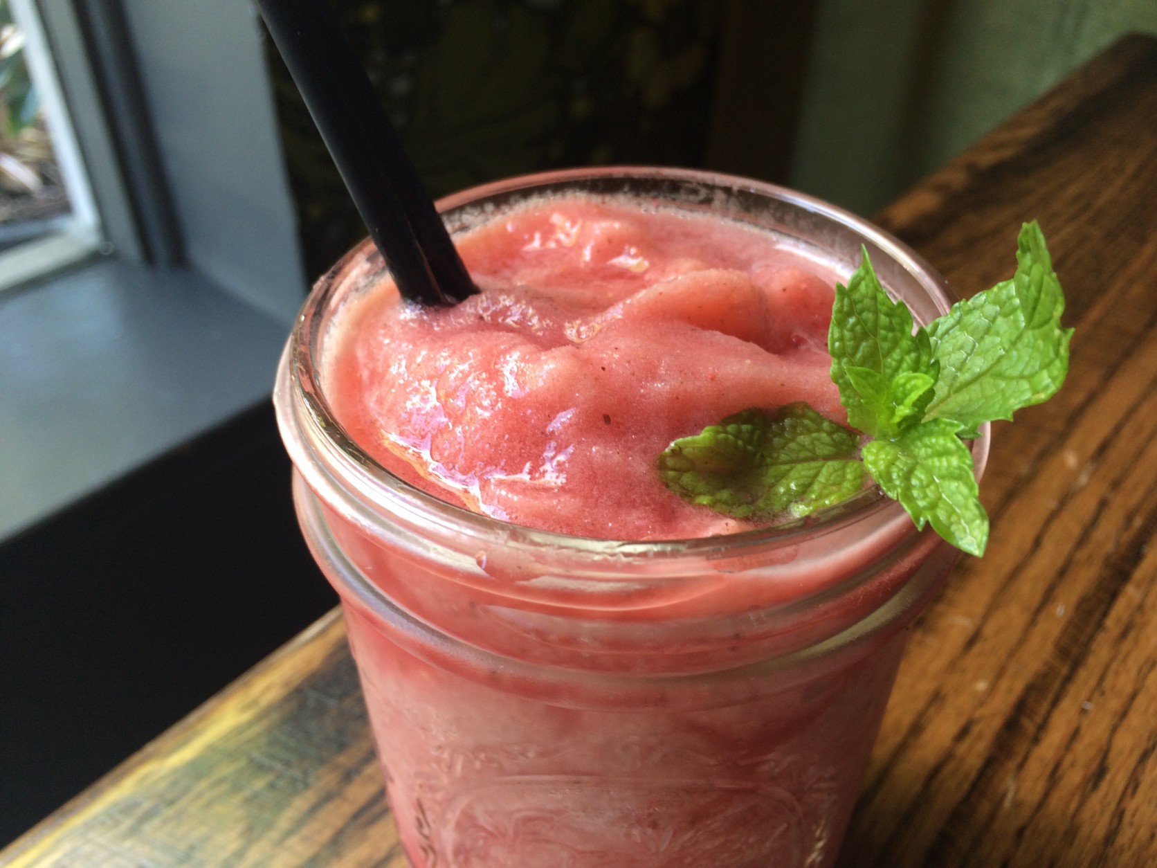 The Catalonian Freeze at Macon Bistro & Larder is made of frozen rosé, fresh berries, honey and mint. (WTOP/Rachel Nania) 