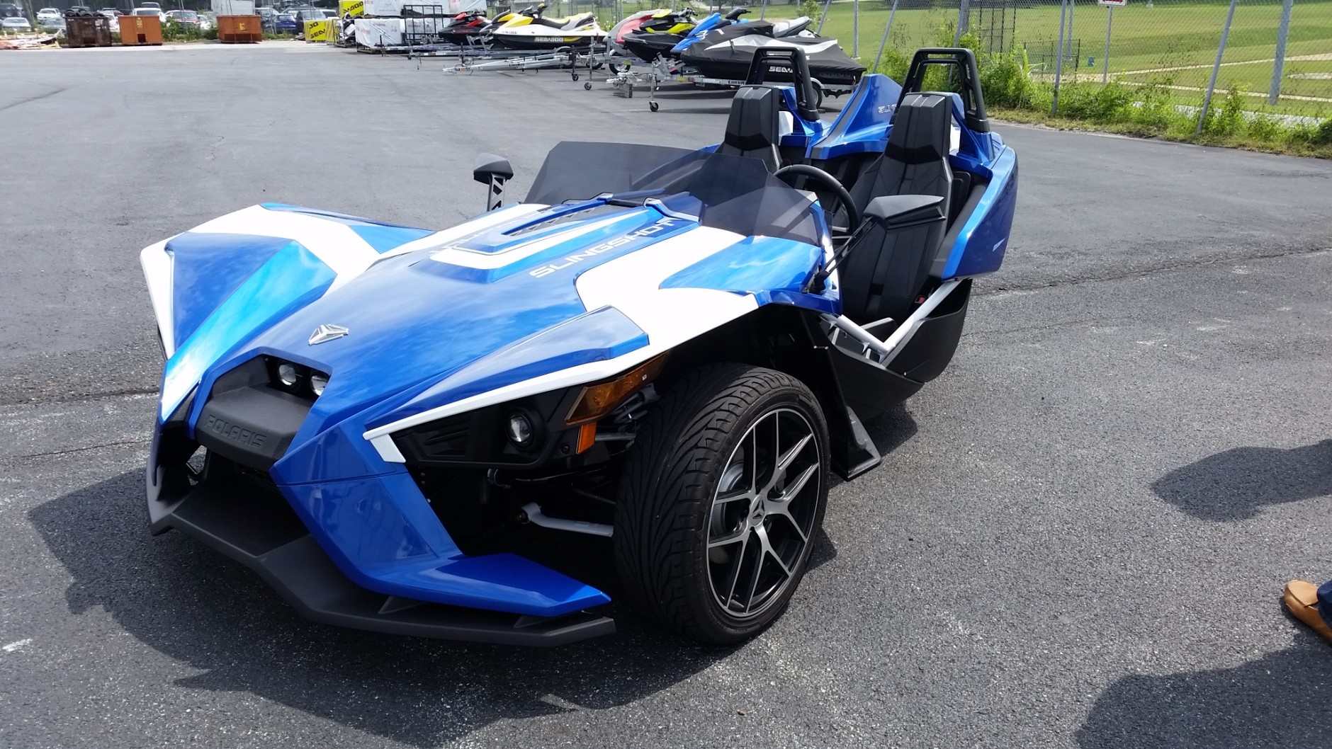 "If you enjoy driving a convertible car, but want the power and handling of a go cart - this vehicle is very exhilarating," Pete's Cycles Vice-President John Leach said.  (Courtesy Maryland Department of Transportation)