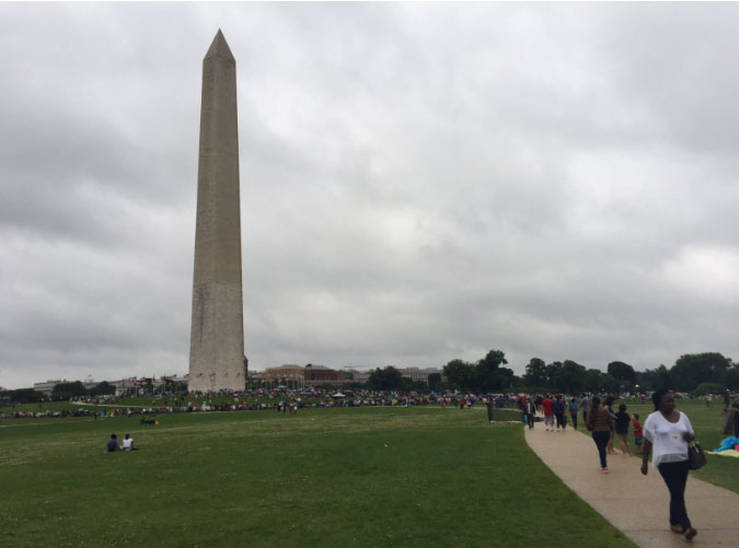 Elevator problems have closed the Washington Monument Wednesday. (WTOP/Michelle Basch)