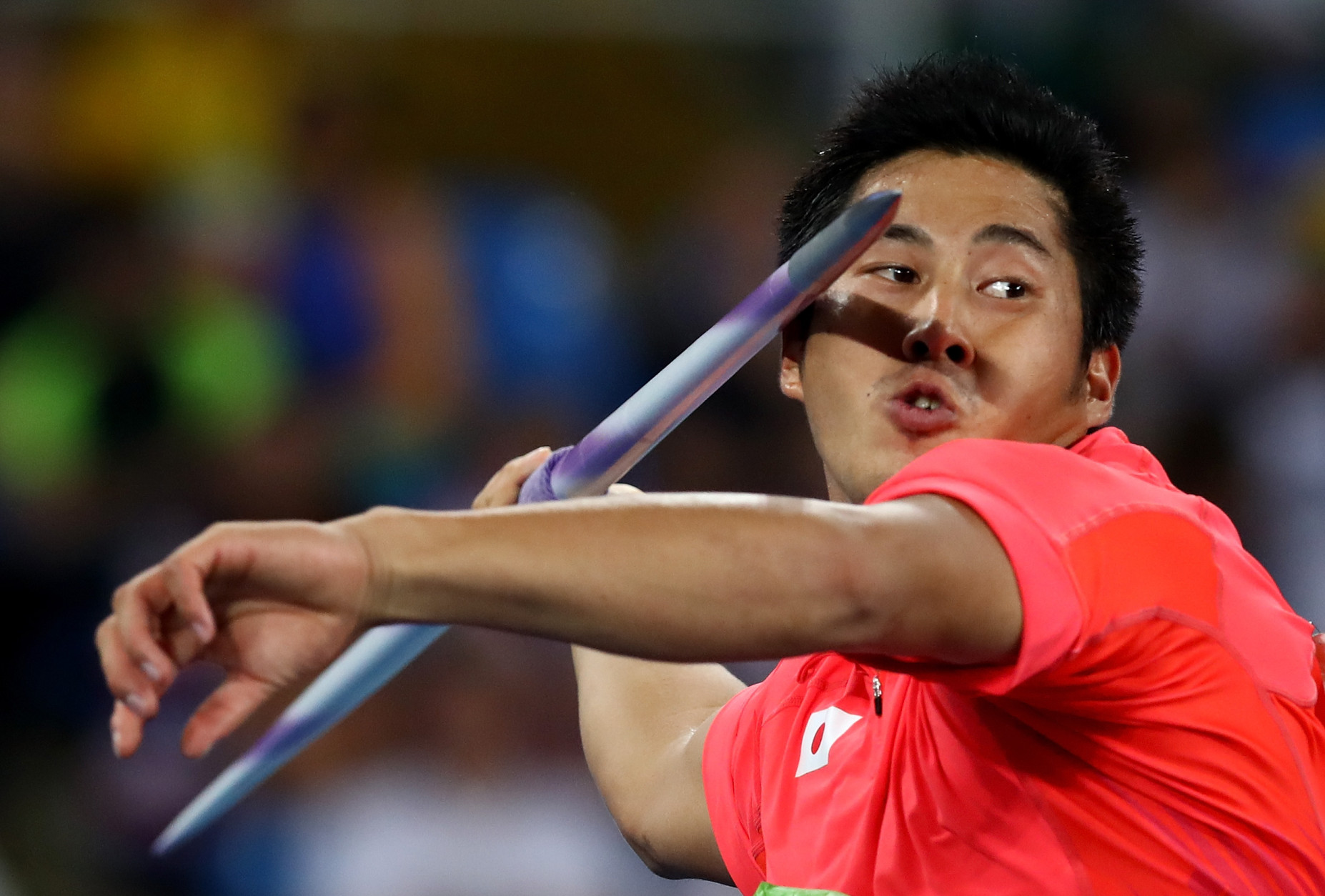 RIO DE JANEIRO, BRAZIL - AUGUST 20:  Ryohei Arai of Japan competes in the Men's Javelin final on Day 15 of the Rio 2016 Olympic Games at the Olympic Stadium on August 20, 2016 in Rio de Janeiro, Brazil.  (Photo by Alexander Hassenstein/Getty Images)