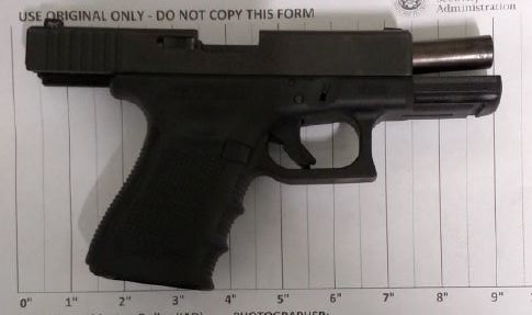 Officers caught an Augusta County, Virginia, man with a loaded .40 mm handgun in his carry-on bag on Aug. 8. (Courtesy TSA)