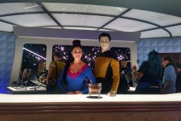 Two Star Trek Convention attendees on Aug. 3, 2016, in Las Vegas. (WTOP/Steve Winter)