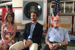 From left to right: Michelle Michaels, Dylan Mehri and Dr. Edward Cornfeld. (WTOP/Dick Uliano)