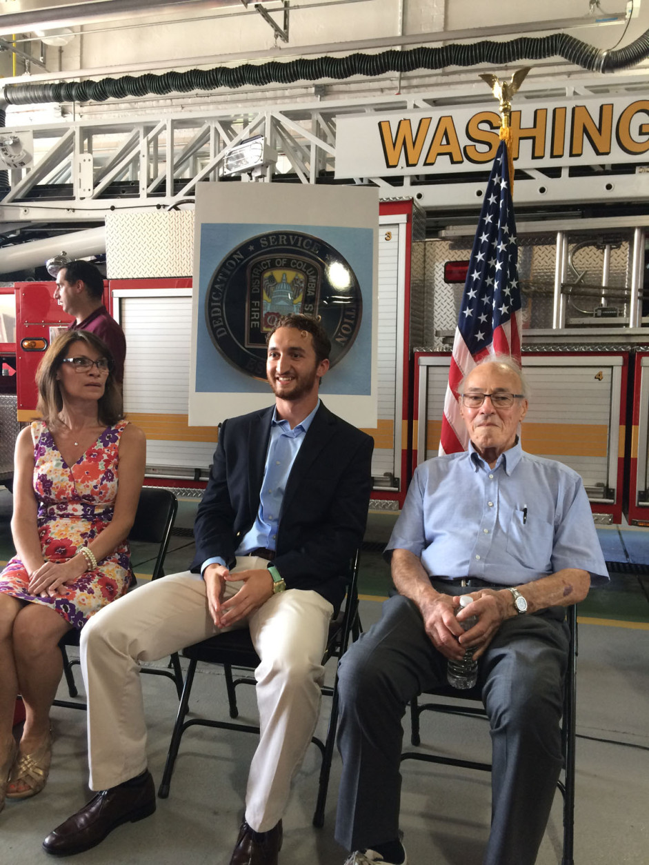 From left to right: Michelle Michaels, Dylan Mehri and Dr. Edward Cornfeld. (WTOP/Dick Uliano)