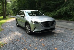 The outside of the Mazda CX-9 is impressive and different, and so is what’s under the hood. (WTOP/Mike Parris)