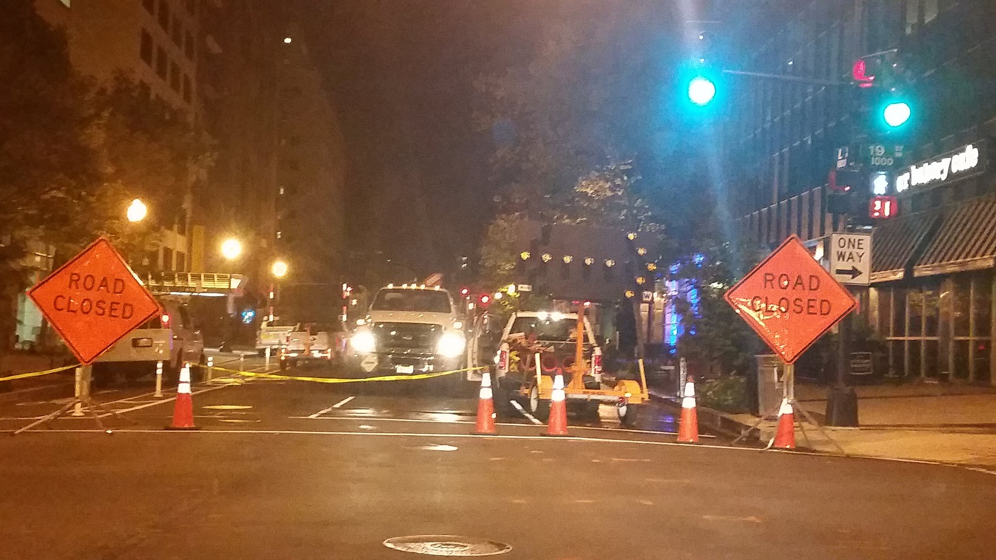 Part of L St. remains closed after fire; Sprint 911 service restored ...