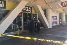 A man was shot in the face in the McDonald's next to the Verizon Center. (WTOP/Mike Murillo)