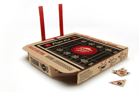 Pizza Hut unveils new flick-football box
