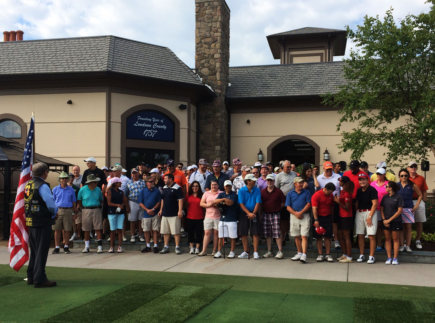 The group of golfers who participated in the WLGO at 1757. (WTOP/Noah Frank)