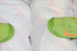 In honor of Olympian basketball player Kevin Durant, a Prince George’s County native, Nike is gifting new families at Washington Hospital Center a pair of infant shoes. (Courtesy Washington Hospital Center)