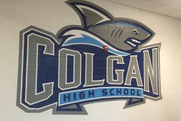 The shark is Charles J. Colgan High Schools mascot. (Courtesy Colgan High School)