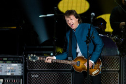 Paul McCartney performs during the One on One Tour at Citizens Bank Park, on Tuesday, July 12, 2016, in Philadelphia. (Photo by Michael Zorn/Invision/AP)