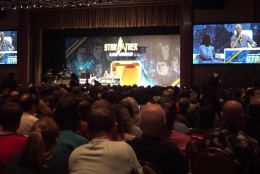 The Whoopi Goldberg stage presentation at the Star Trek 50 convention. (WTOP/Kenny Fried)