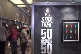 The entrance to the art gallery at the Star Wars 50 convention.(WTOP/Kenny Fried)
