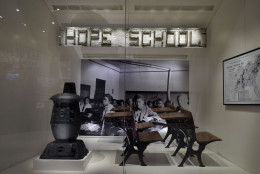 A display featuring the Hope Rosenwald School, also known as Hope School which served rural African-American children in the early 20th century, is on display at the National Museum of African American History and Culture in Washington, Wednesday, Sept. 14, 2016. (AP Photo/Susan Walsh)