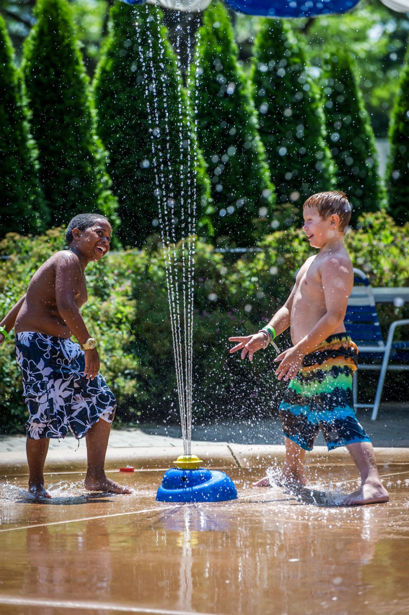 Columbia, Maryland, has 23 outdoor pools, some of which also include spraygrounds where people can play and cool off at the same time. (Courtesy Columbia Association)
