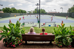 Wilde Lake Tennis Club is one of three tennis clubs in Columbia, Maryland. Columbia Association, which manages the community, provides numerous recreational and cultural programs. (Courtesy Columbia Association)