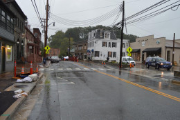 A view of Ellicott City under rainy skies Sept. 29. (Courtesy Howard County Office of Emergency Management/Facebook)