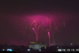 It was a cloudy, rainy Fourth of July, and while the ehat is what sticks out about summer 2016, the temperature only got to 74 degrees this day -- tied with July 3 for the lowest high temperature of summer. (AP Photo/Jose Luis Magana)