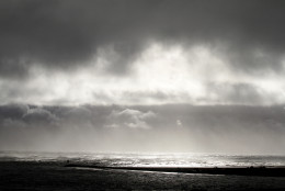 The sun breaks through the clouds over the Oregon Inlet near Nags Head, N.C., Saturday, Sept. 3, 2016 after Tropical Storm Hermine passed  the Outer Banks.  The storm is expected to dump several inches of rain in parts of coastal Virginia, Maryland, Delaware, New Jersey and New York as the Labor Day weekend continues.  (AP Photo/Tom Copeland)