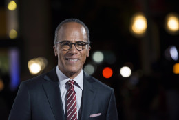 FILE - In this Oct. 28, 2015, file photo, NBC Nightly News anchor Lester Holt arrives at the 9th Annual California Hall of Fame induction ceremonies at the California Museum, in Sacramento, Calif. Holt will moderate the first scheduled presidential debate on Sept. 26, 2016 with ABC's Martha Raddatz, CNN's Anderson Cooper and Fox News Channel's Chris Wallace lined up for others. (Jose Luis Villegas/The Sacramento Bee via AP, Pool, File)