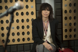 Chrissie Hynde poses for portraits at a north London recording studio, Tuesday, June 10, 2014, following the release of her first solo venture, entitled Stockholm, six years  after the last Pretenders album. (Photo by Joel Ryan/Invision/AP)