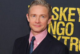 Martin Freeman attends the world premiere of "Whiskey Tango Foxtrot" at the AMC Loews Lincoln Square on Tuesday, March 1, 2016, in New York. (Photo by Andy Kropa/Invision/AP)