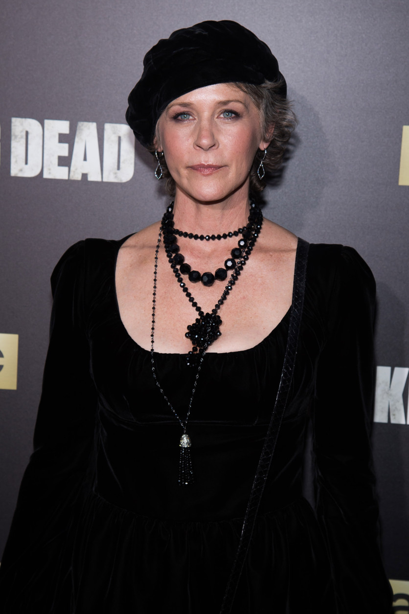 Melissa McBride attends AMC's "The Walking Dead" season six premiere fan event at Madison Square Garden on Friday, Oct. 9, 2015, in New York. (Photo by Charles Sykes/Invision/AP)