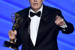 Jeffrey Tambor accepts the award for outstanding lead actor in a comedy series for Transparent at the 68th Primetime Emmy Awards on Sunday, Sept. 18, 2016, at the Microsoft Theater in Los Angeles. (Photo by Vince Bucci/Invision for the Television Academy/AP Images)