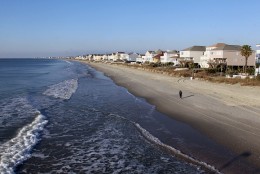 IMAGE DISTRIBUTED FOR VISIT MYRTLE BEACH - Myrtle Beach, South Carolina, is best known for its 60 miles of gorgeous coastline with white, sandy beaches and welcoming ocean waters. According to a report from the South Carolina Department of Health and Environmental Control, released on March 18, the entirety of the area's ocean waters  from North Myrtle Beach to Garden City Beach  are clean and safe for the entire family to enjoy, just as they have been for years. For more information on the area and to plan your trip visit www.VisitMyrtleBeach.com. (Willis Glassgow/AP Images for Visit Myrtle Beach)
