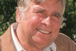 Gene Roddenberry the creator of "Star Trek" shown in this Oct. 13 1987 file photo who died in 1991 at age 70, will share space this fall with Timothy Leary when the ashes of the two men will be blasted into space. Leary died Friday May 31, 1996. (AP Photo)