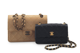 These Chanel purses date from the 1990s and belonged to former first lady Nancy Reagan and are among the items that will sell at auction this week. Christie's will auction more than 700 belongings of Ronald and Nancy Reagan that came from their Los Angeles ranch-style home, where they moved after leavign the White House in 1989. (Courtesy Christie's)