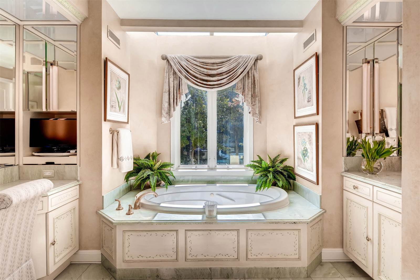 The main home has 10 full bathrooms. (Courtesy Monument Sotheby's International Realty)