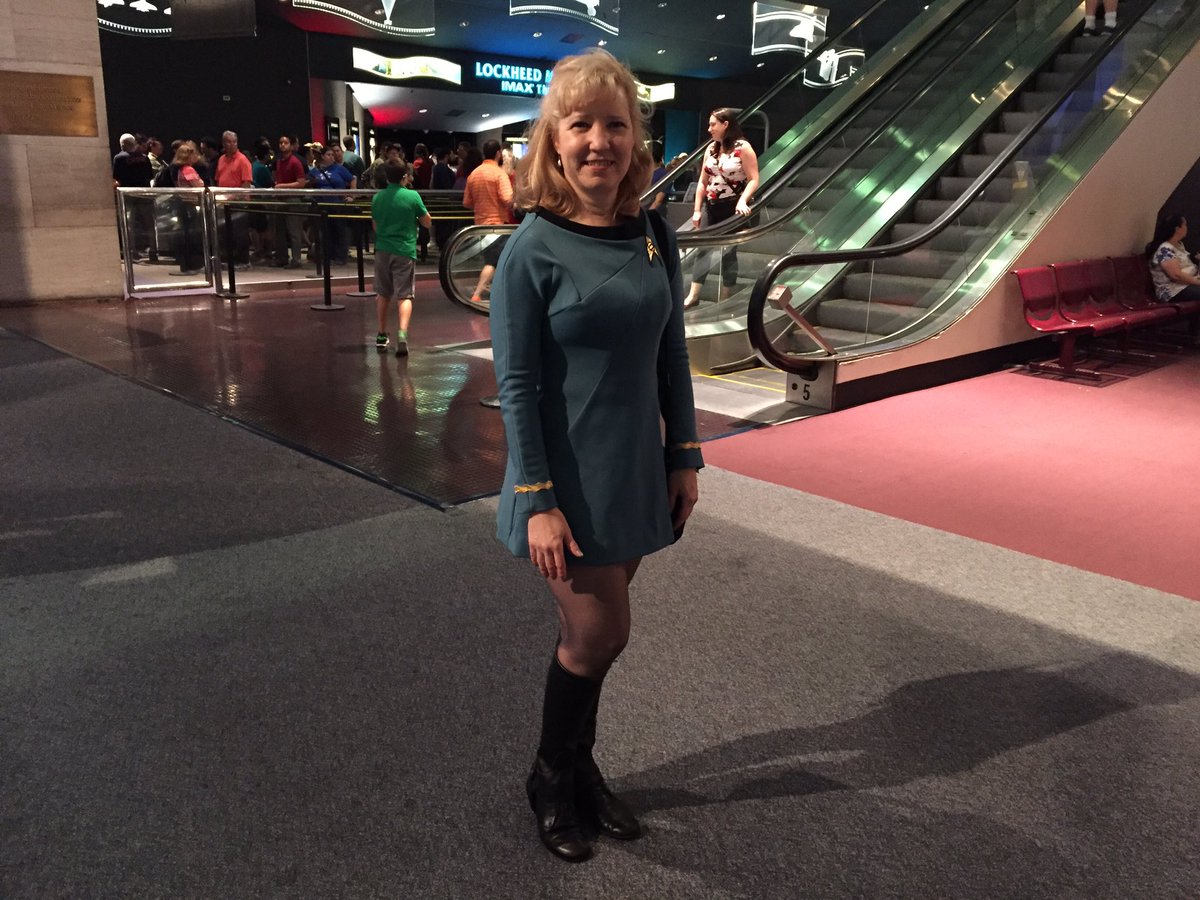 A trekkie attends the 50th anniversary celebration of the television series at the National Air and Space Museum. (WTOP/Michelle Basch)