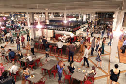 A rendering of the dining hall at the Ballston Quarter project. (Courtesy of Forest City Washington)