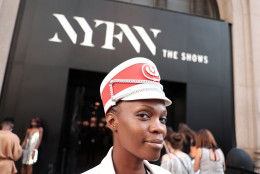 NEW YORK, NY - SEPTEMBER 09:  A view of headwear seen around New York Fashion Week: The Shows at Skylight at Moynihan Station on September 9, 2016 in New York City.  (Photo by Jason Kempin/Getty Images)