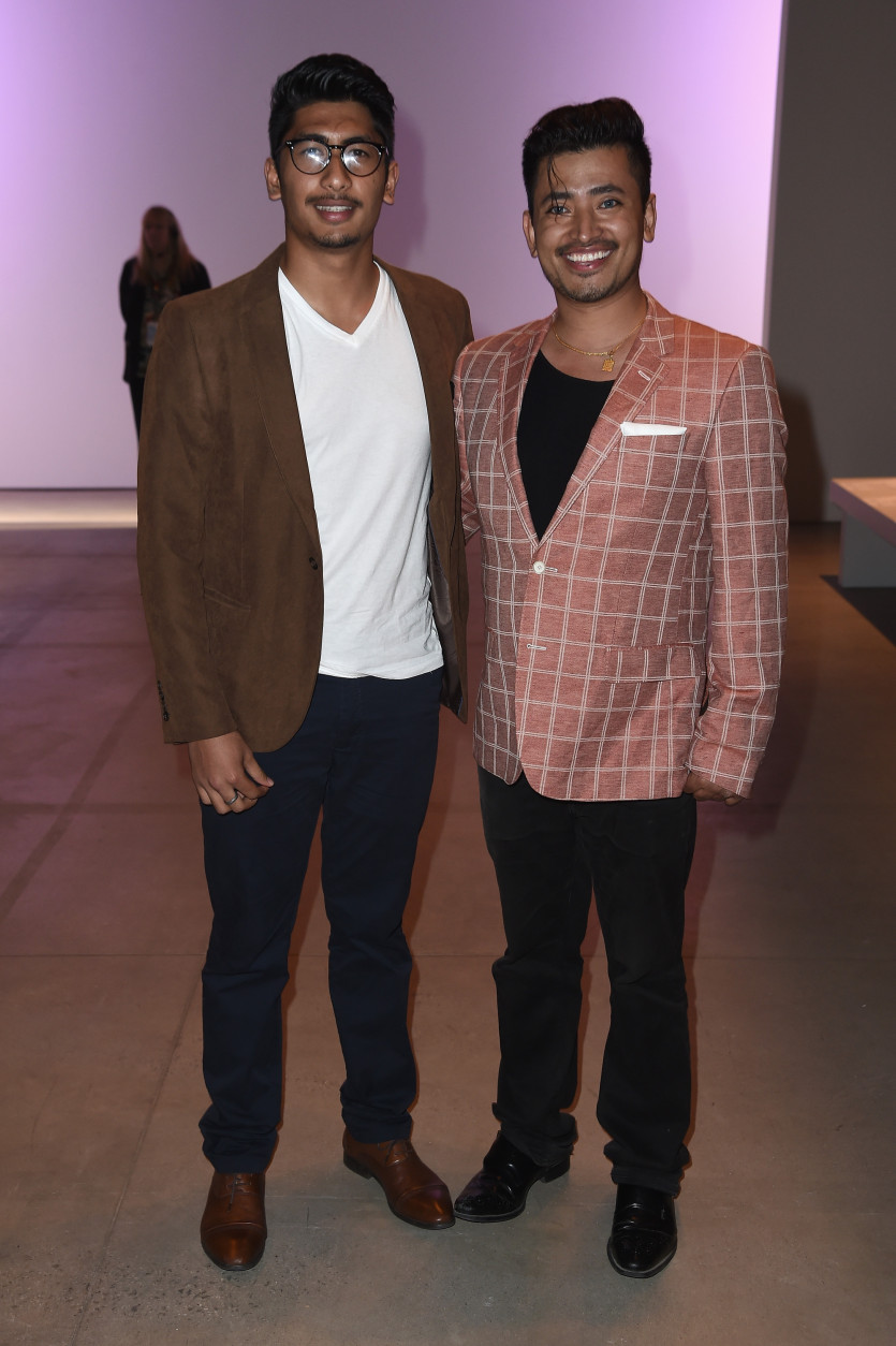 NEW YORK, NY - SEPTEMBER 09:  Simon Shrestha (L) and Pritan Ambroase attend the Demoo Parkchoonmoo fashion show during ew York Fashion Week: The Shows September 2016 The Gallery, Skylight at Clarkson Sq on September 9, 2016 in New York City.  (Photo by Nicholas Hunt/Getty Images)