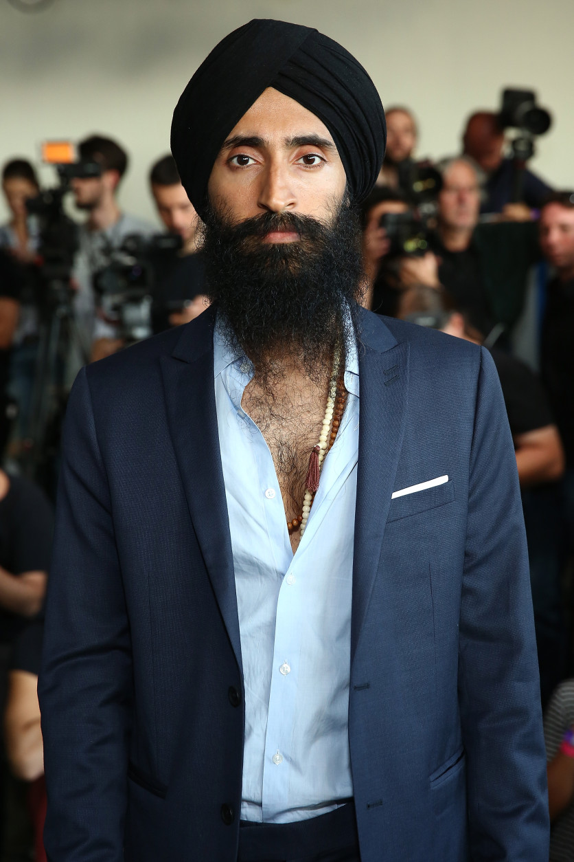 NEW YORK, NY - SEPTEMBER 12:  Waris Ahluwalia attends the Zero + Maria Cornejo fashion show during New York Fashion Week September 2016 at Pier 59 Studios on September 12, 2016 in New York City.  (Photo by Monica Schipper/Getty Images)