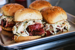 The focus at Smoked & Stacked, a new fast-casual restaurant from "Top Chef" finalist Marjorie Meek-Bradley, is pastrami and milk bread. (Courtesy Smoked & Stacked)  