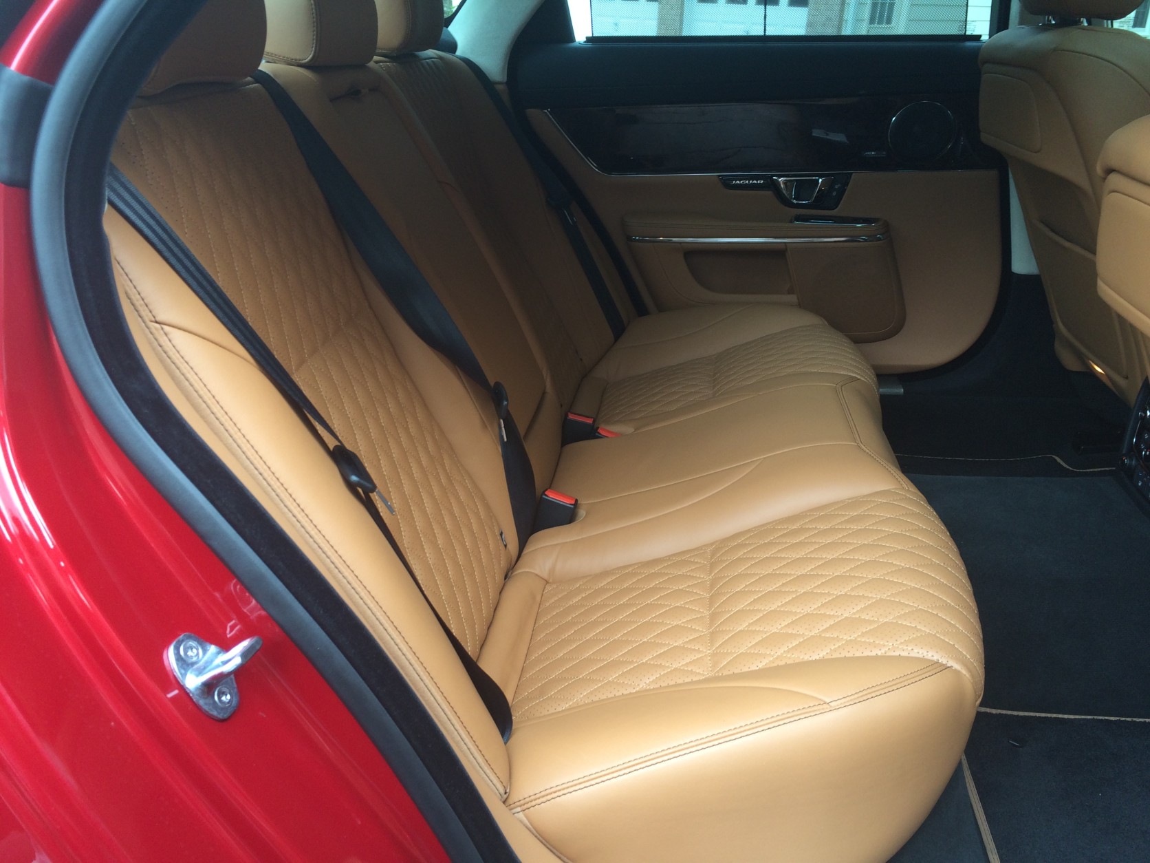 One thing the 2016 Jaguar XJL Portfolio fixes is rear seat leg room. Compared to the normal XJ, it adds an extra five inches or so. (WTOP/Mike Parris)
